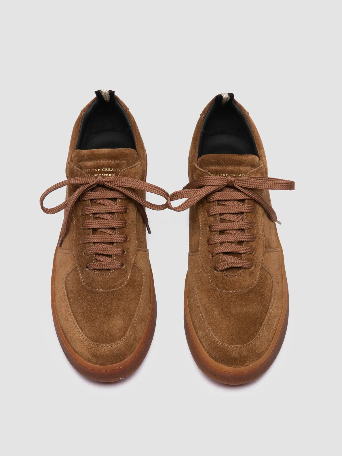 ASSET 001 - Brown Suede Sneakers Slip-resistant durability