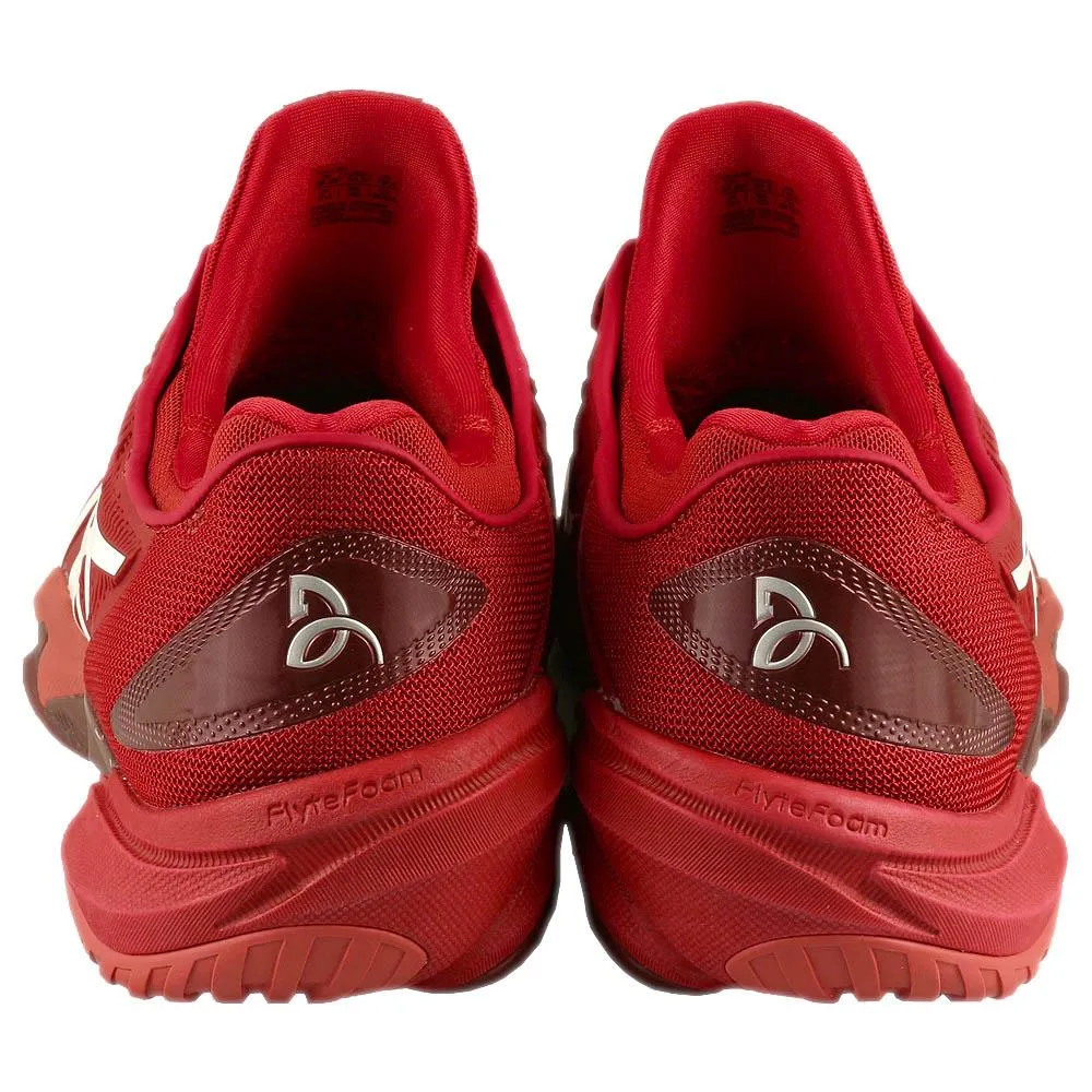 Asics Men's Court FF 3 Novak - Cranberry/White Eco conscious