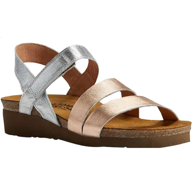 Kayla Sandal Silver and Rose Gold (7806-NUX) Fashion Basics