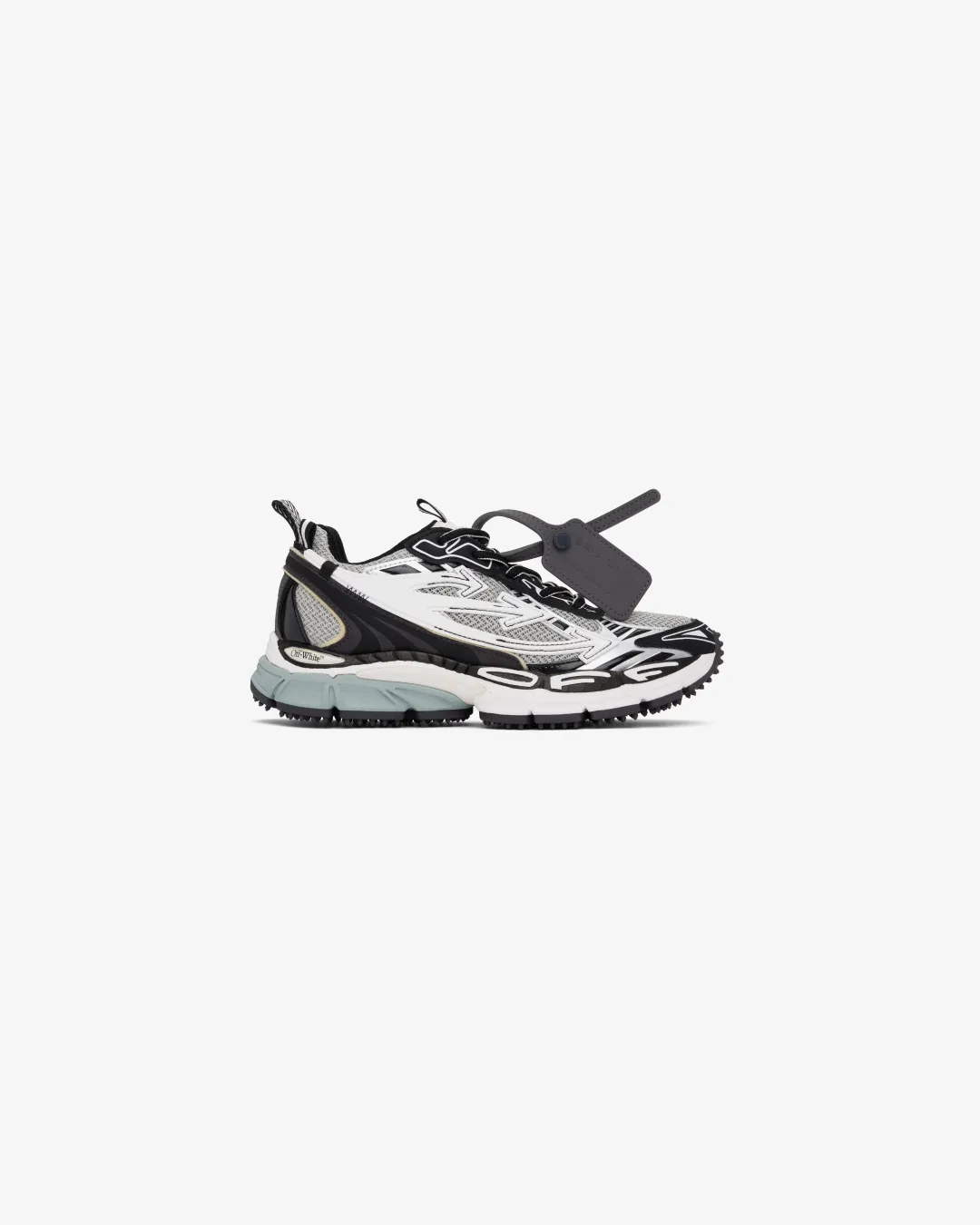 Zen Step Photo Glam Off-White Virgil Abloh Sneaker ??Be Right Back - Silver/Black?? Sneakers