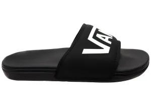 Vans La Costa Slide On Unisex Comfortable Slides Sandals Black Black Fast Motion