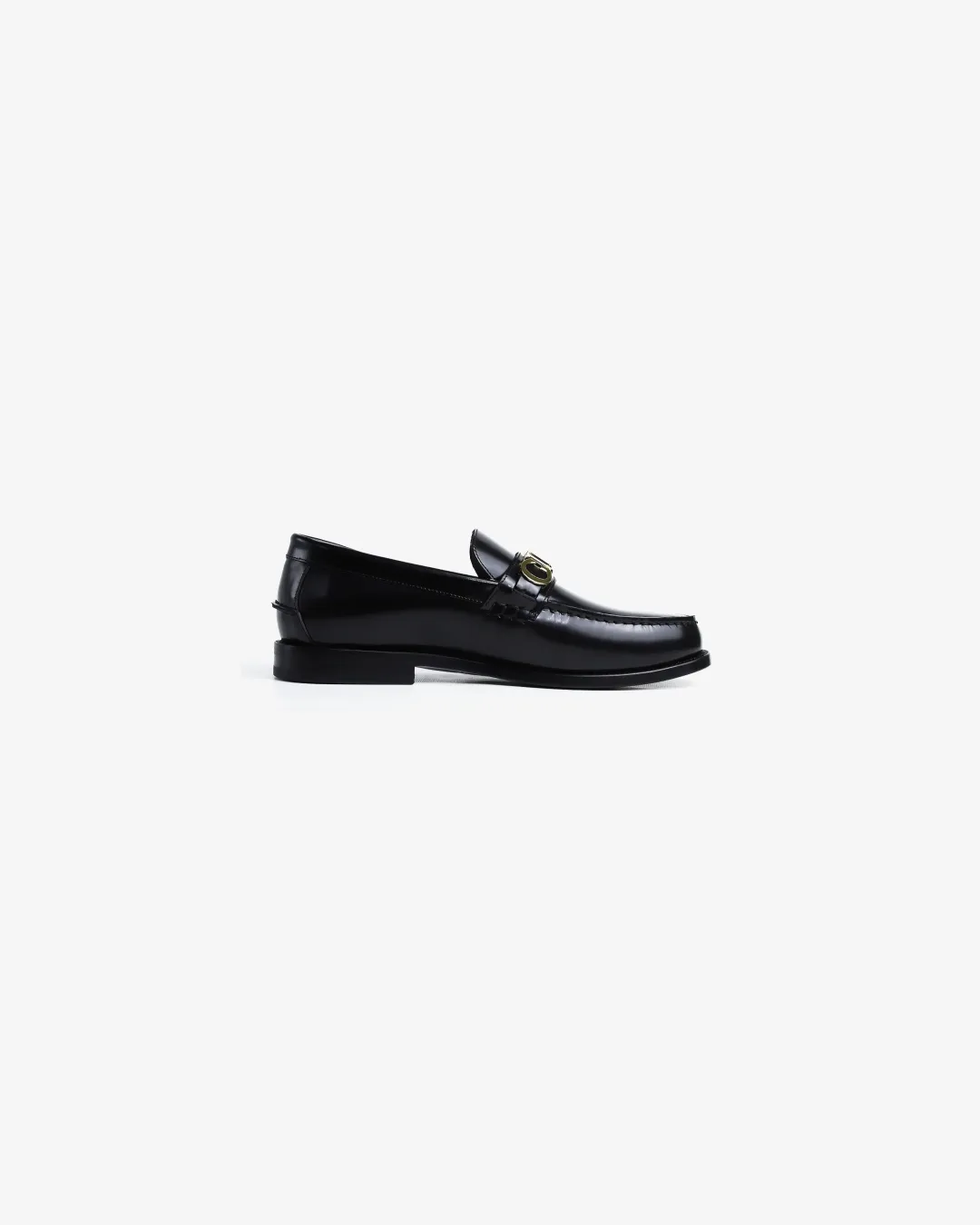 Gucci Men's Black Cara Logo Snaffle Loafers Swim Edge