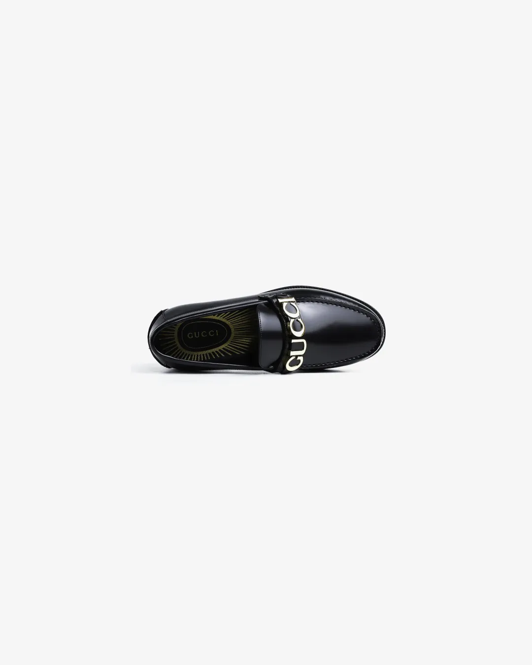 Gucci Men's Black Cara Logo Snaffle Loafers Energy Core Kind Step