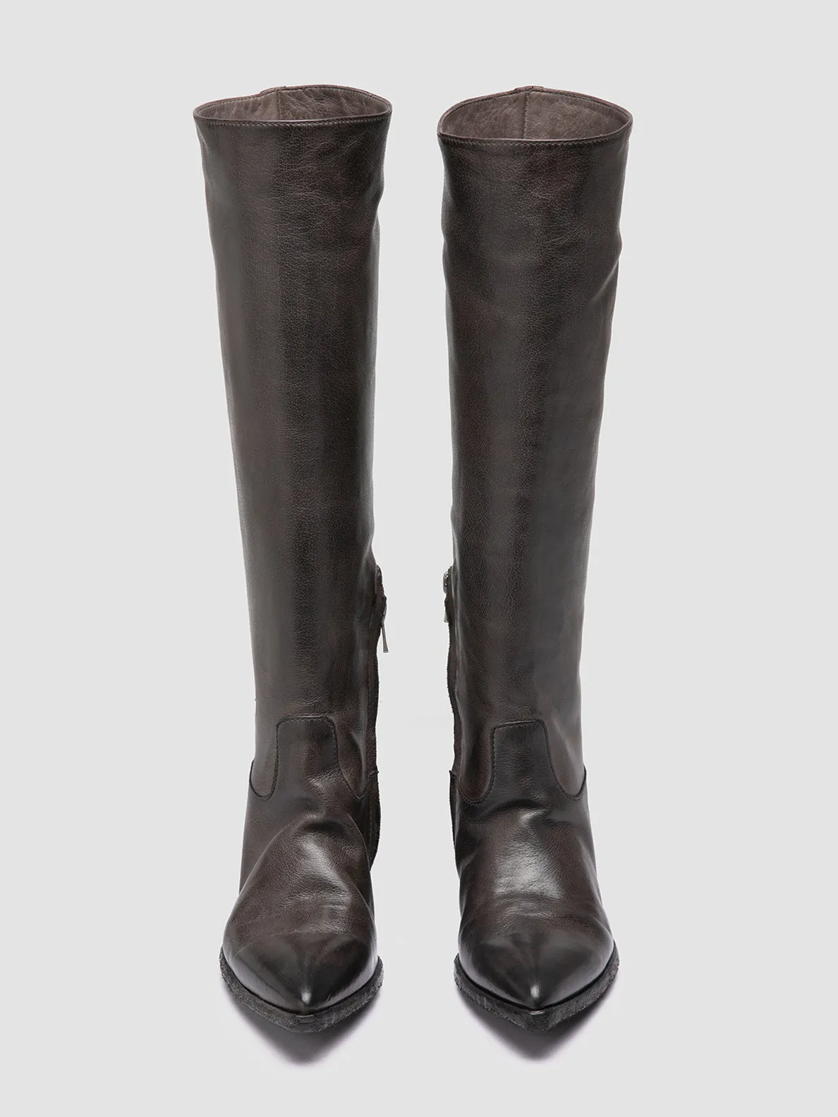 Ultra Breathable Scandi Clean NOELIE DD 104 - Grey Leather Pull On Boots