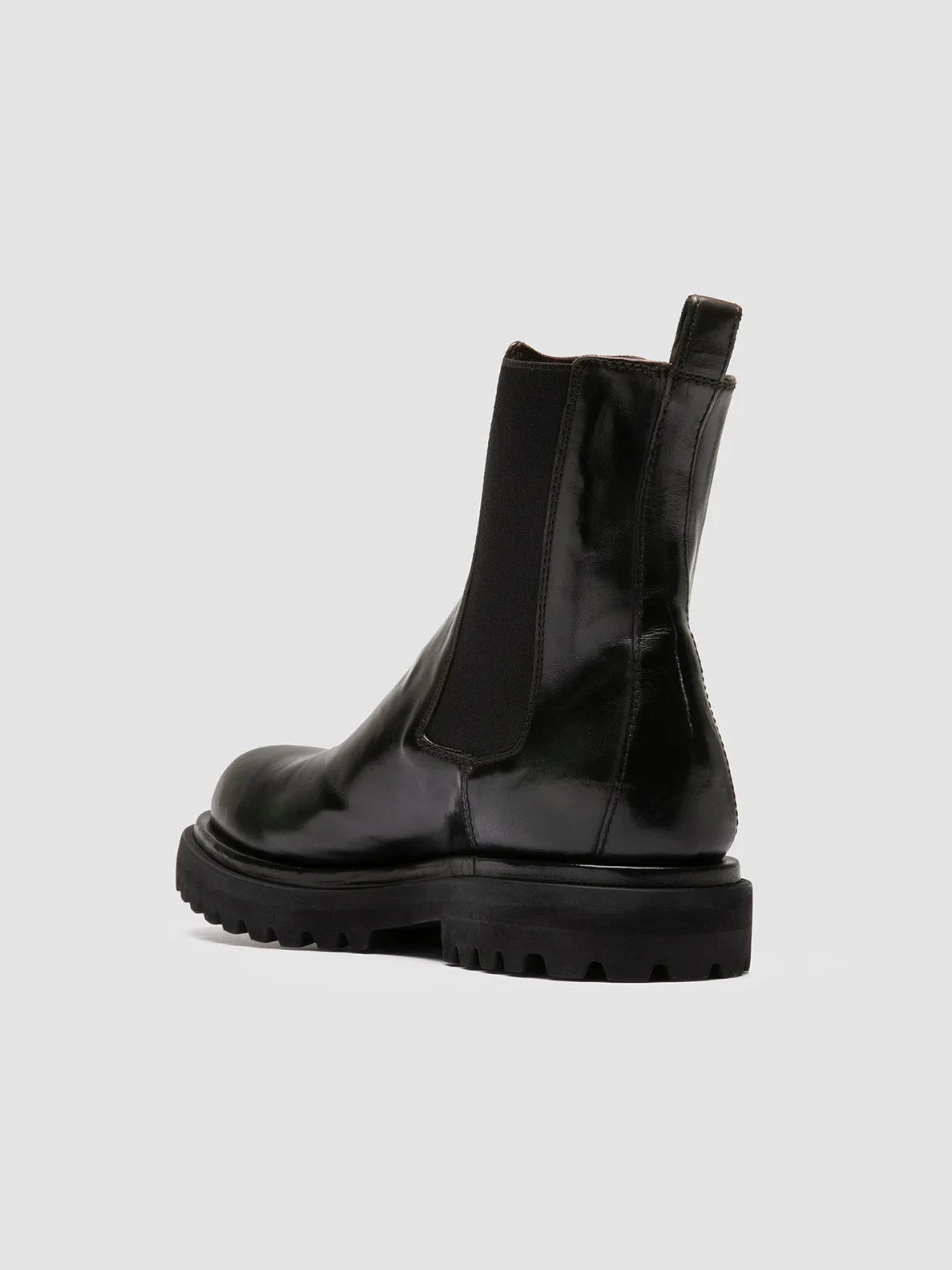Day Wear EVENTUAL DD 103 - Dark Green Leather Chelsea Boots