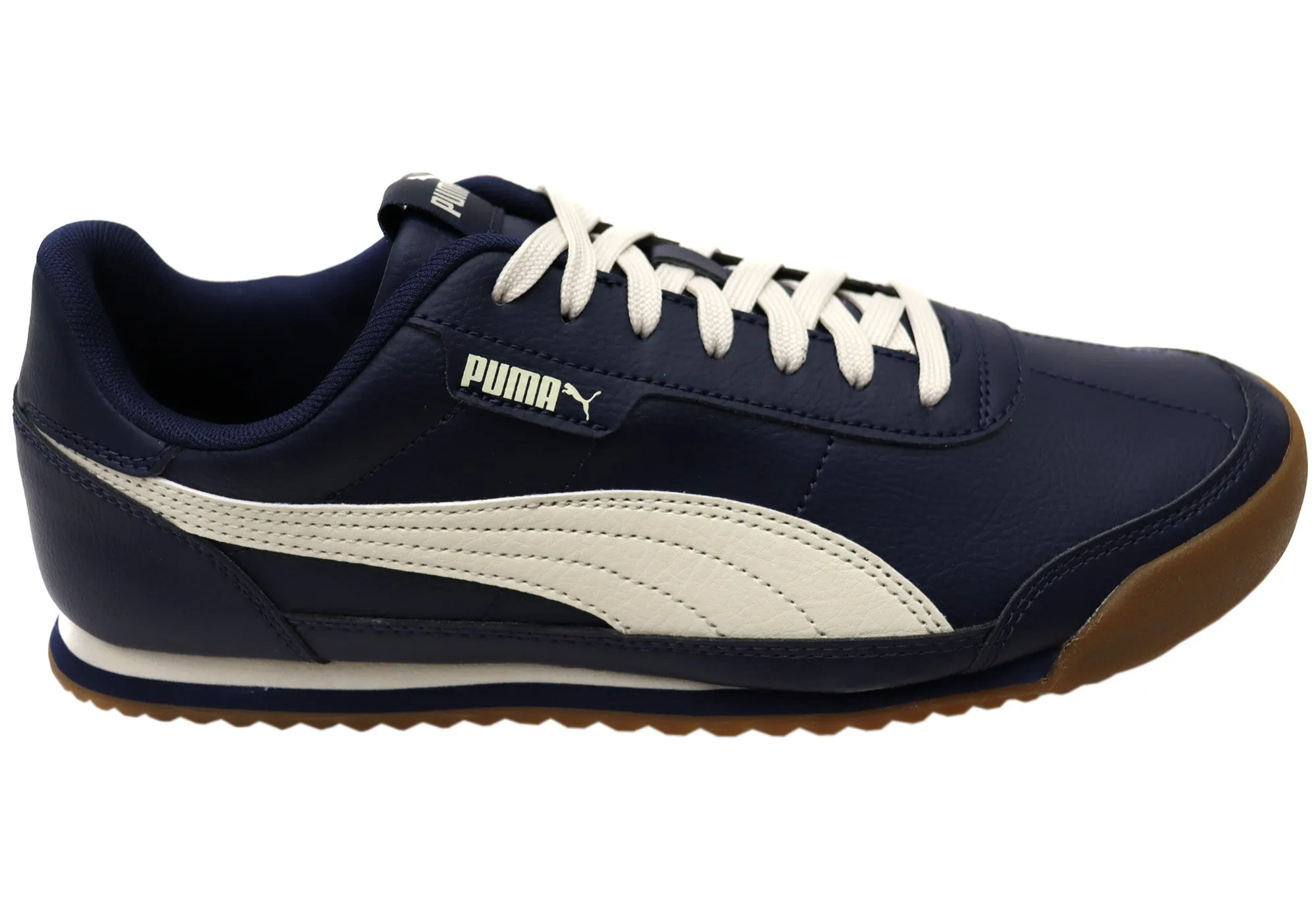 Puma Mens Turino II Comfortable Navy Lace Up Sneakers Fitted touch