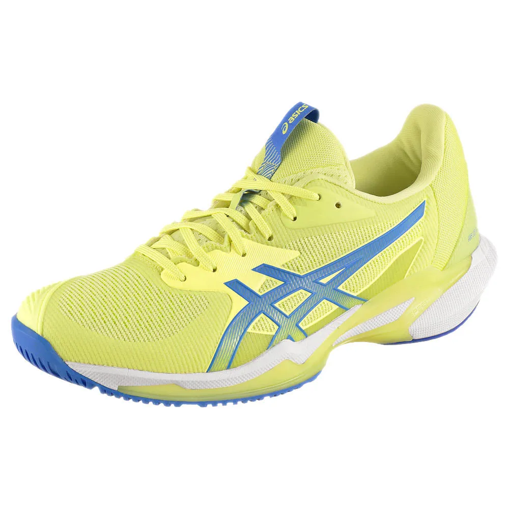 Lace Secure Asics Women's Solution Speed FF 3 - Huddle Yellow/Blue Coast
