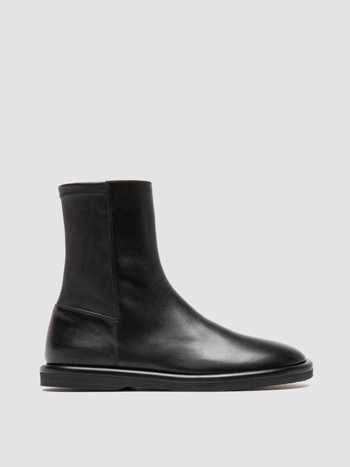 Flexible Comfort Breath Fresh MARJORY 106 - Black Leather Zipped Boots