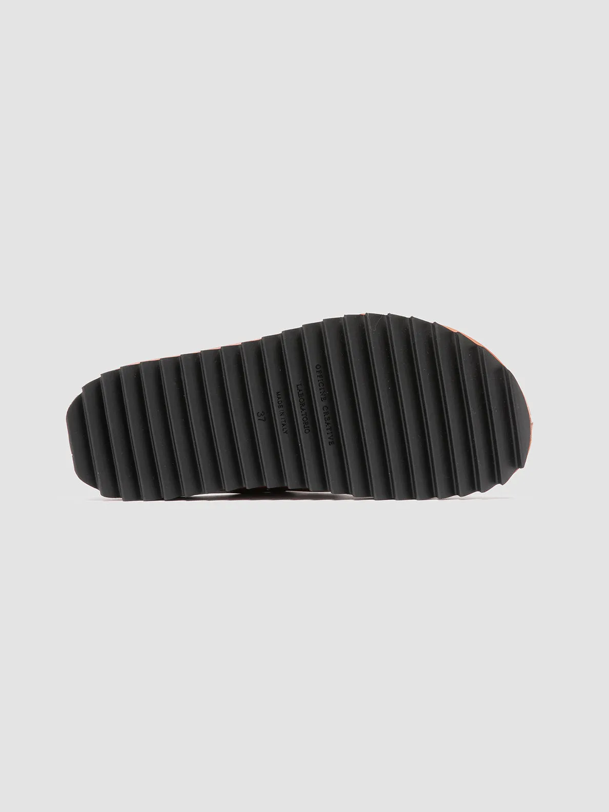PELAGIE 021 - Brown Leather Slide Sandals Outdoor Lifestyle