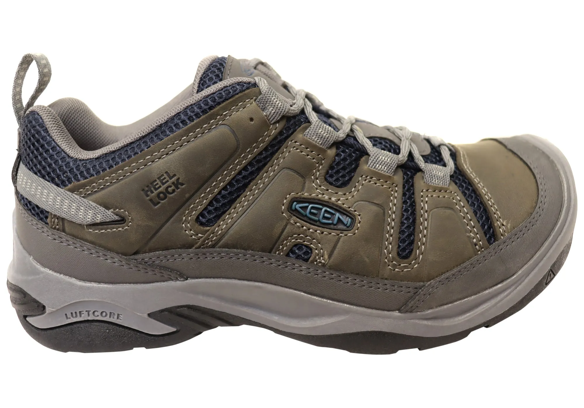Keen Circadia Vent Mens Leather Wide Fit Hiking Shoes Desert Path