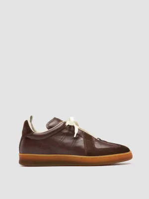 City Light MILITIA 102 - Brown Leather and Suede Sneakers