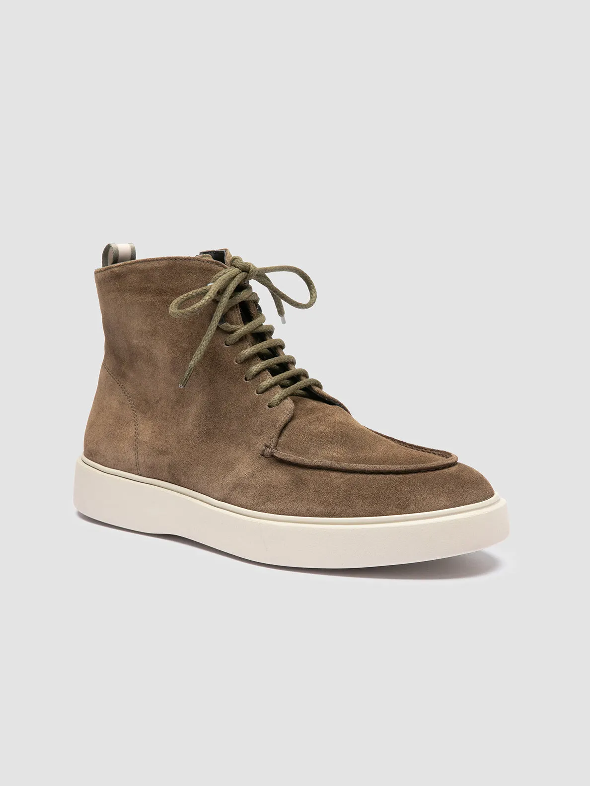 Fashion-forward style FRAME 004 - Brown Suede Lace-up Boots
