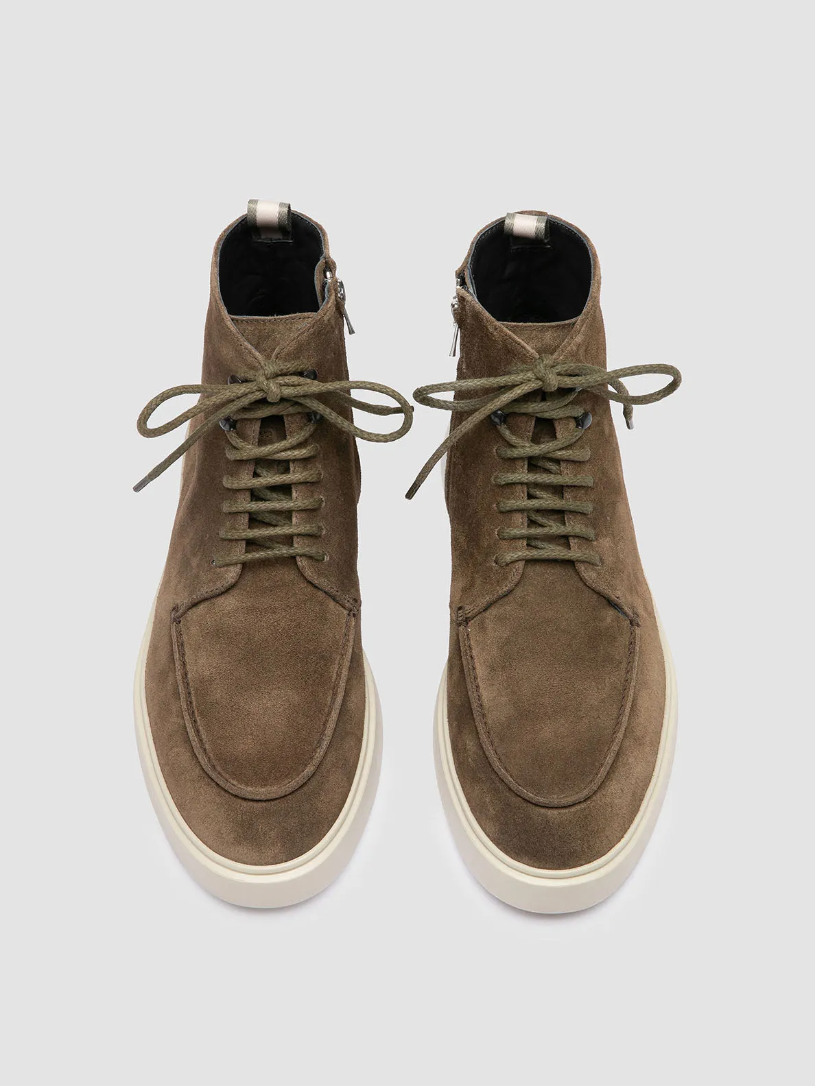 Energy Vibe FRAME 004 - Brown Suede Lace-up Boots