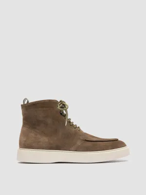 FRAME 004 - Brown Suede Lace-up Boots Gym Performance