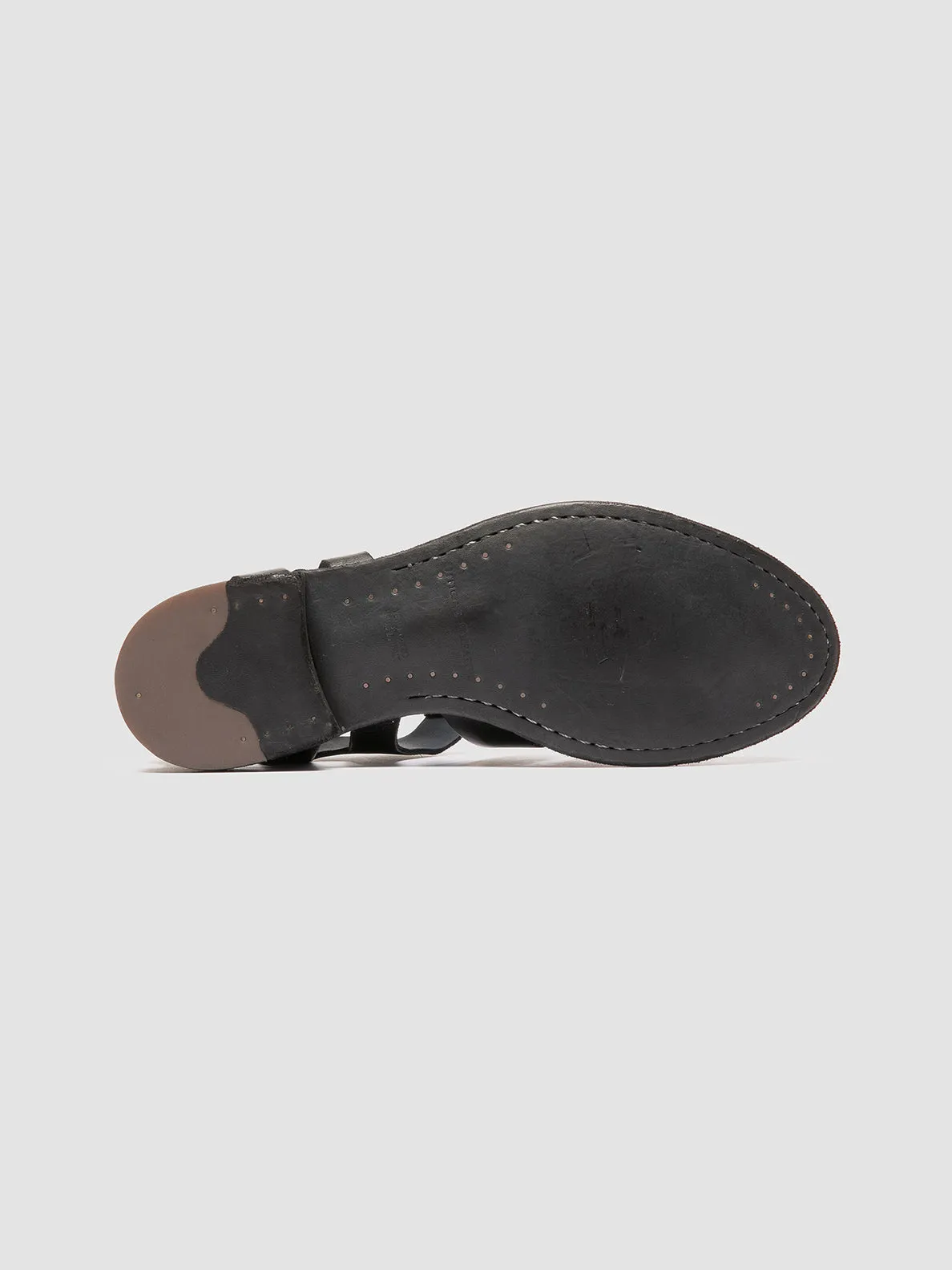 ARCHIVE 521 - Black Leather Sandals Trail Running Shock absorption