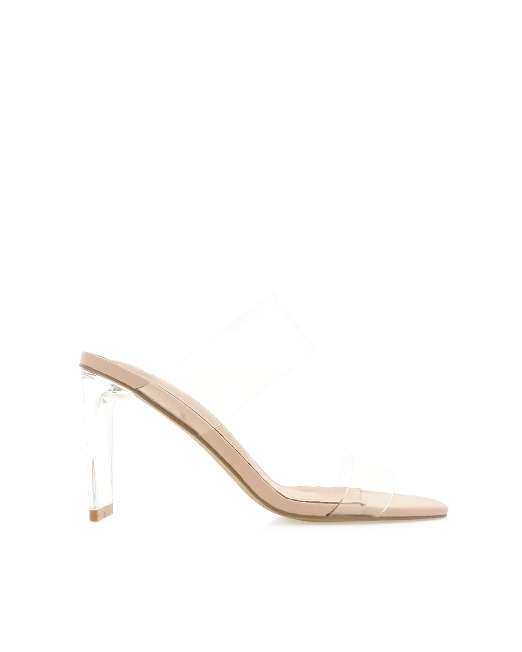 SALMA - NUDE Glitter Heeled Boots