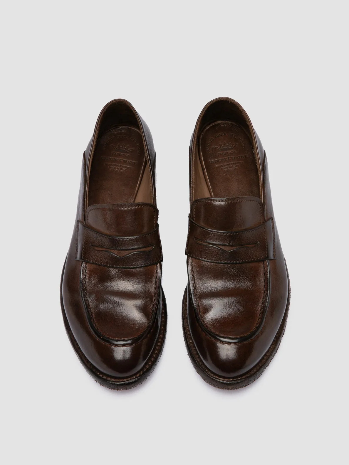 Beach Trek Cloud Feel LEXIKON 140 - Brown Leather Penny Loafers