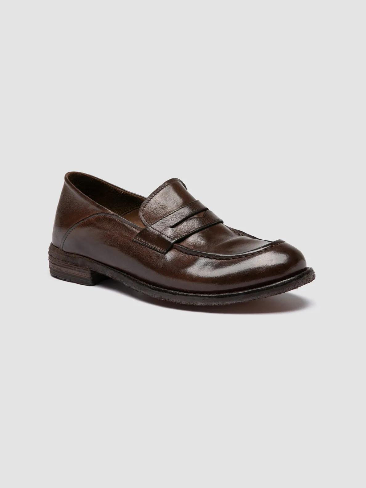 LEXIKON 140 - Brown Leather Penny Loafers Urban Classic Superior Cushioning