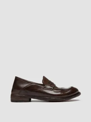 LEXIKON 140 - Brown Leather Penny Loafers Safe Step Stylish Fit