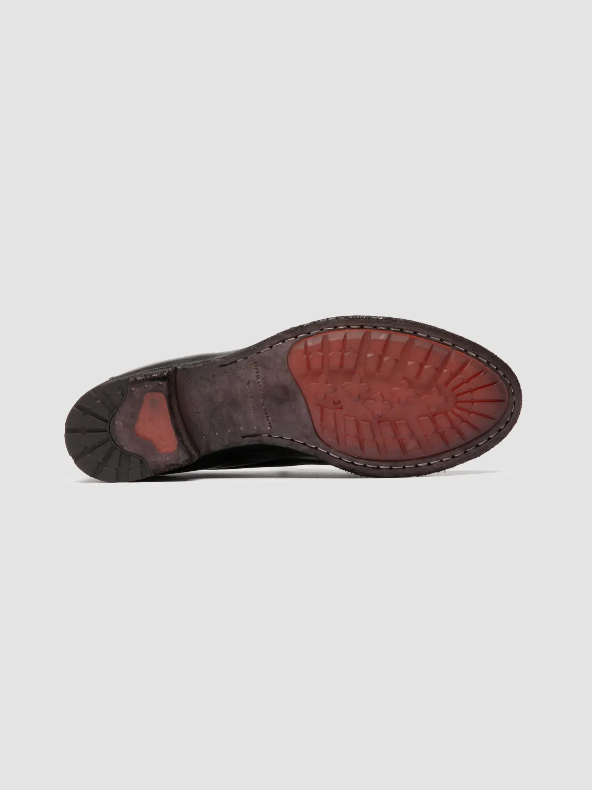LEXIKON 158 -Green Leather Penny Loafers Resort Ready