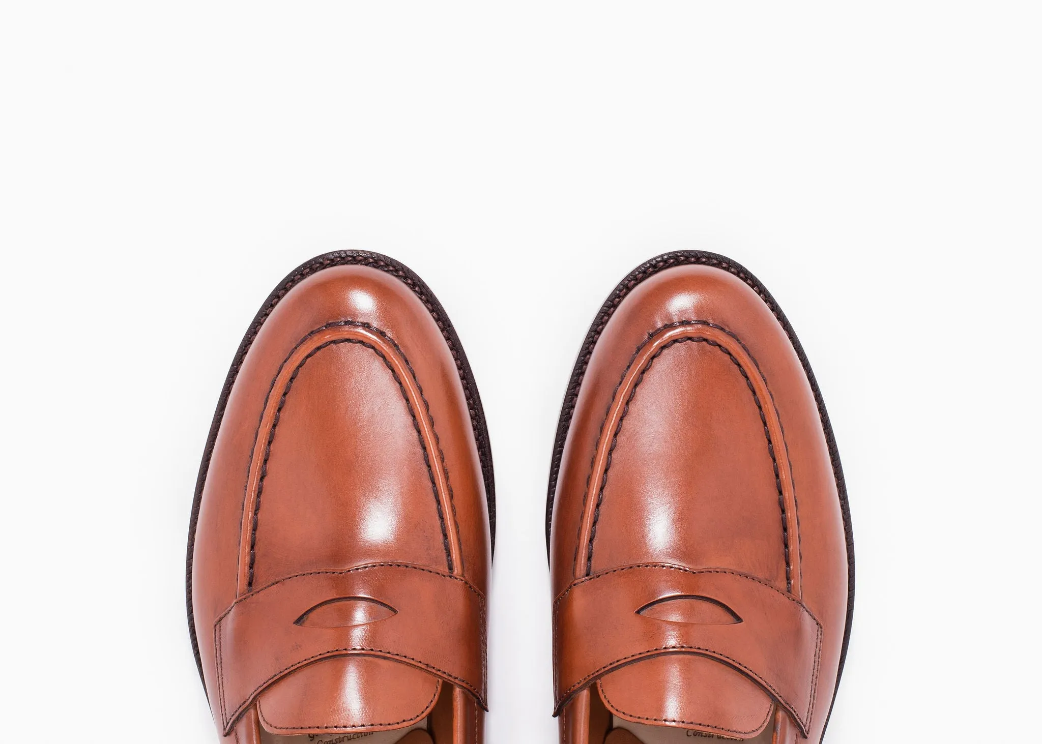 Smooth Dash Durable Sole Traveler Penny Chestnut Calf