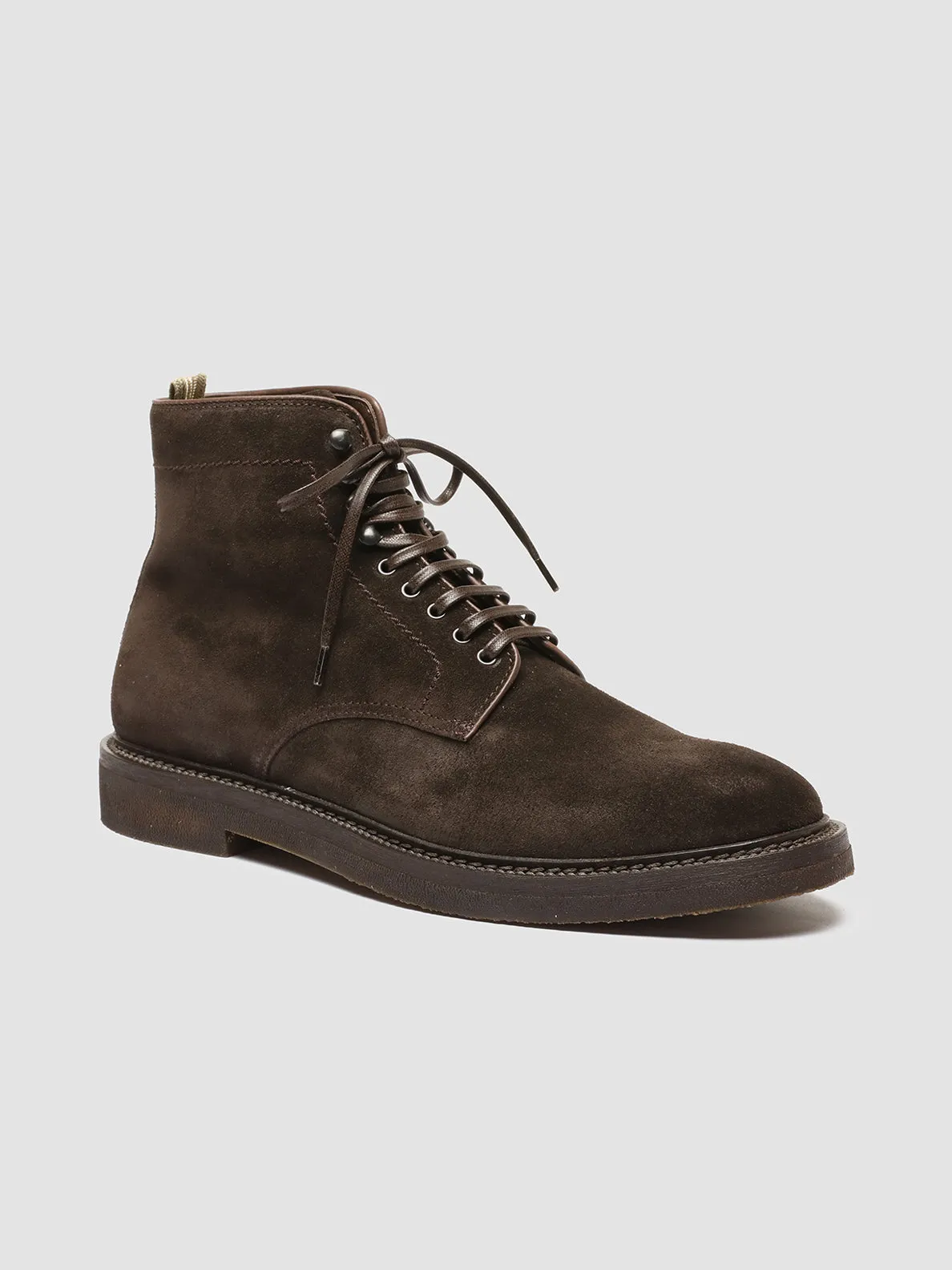 Maximum Stability HOPKINS FLEXI 203 - Brown Suede Lace-up Boots