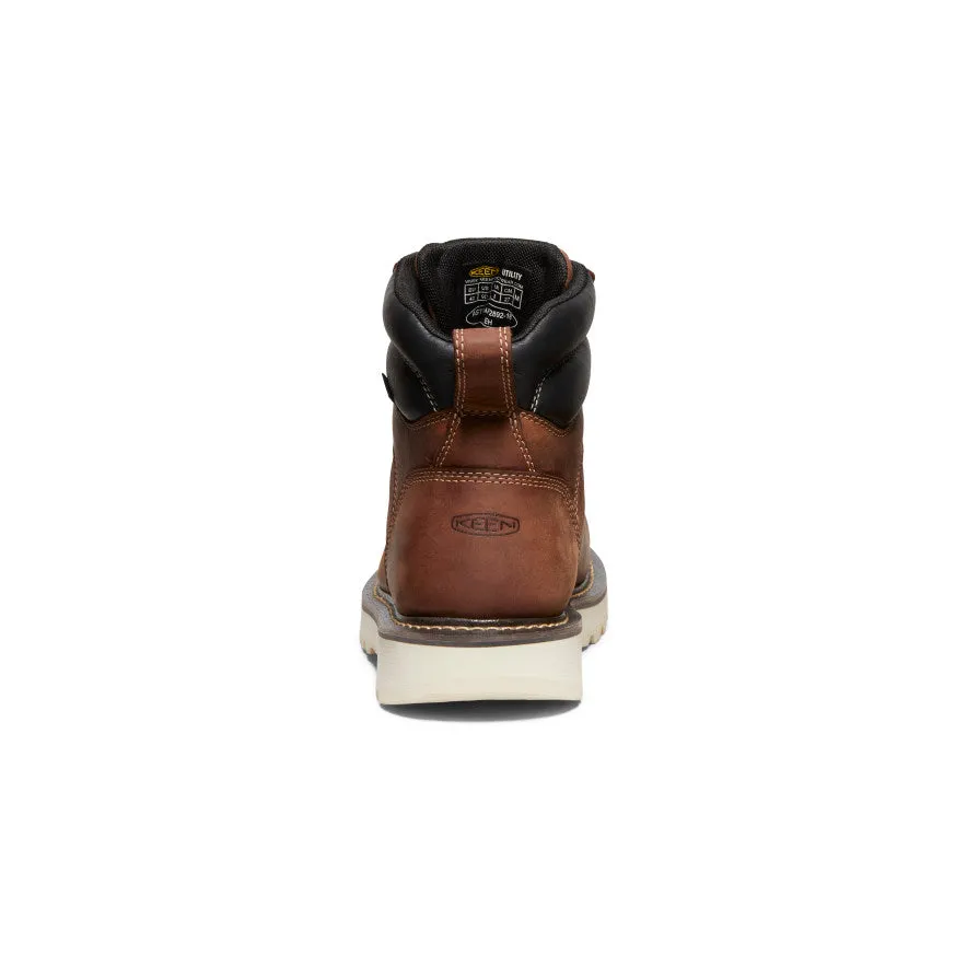 Outdoor Freedom Lace-up Men's Cincinnati 6" Waterproof 90?? Heel Boot (Soft Toe)  |  Tuscan Red/Sandshell