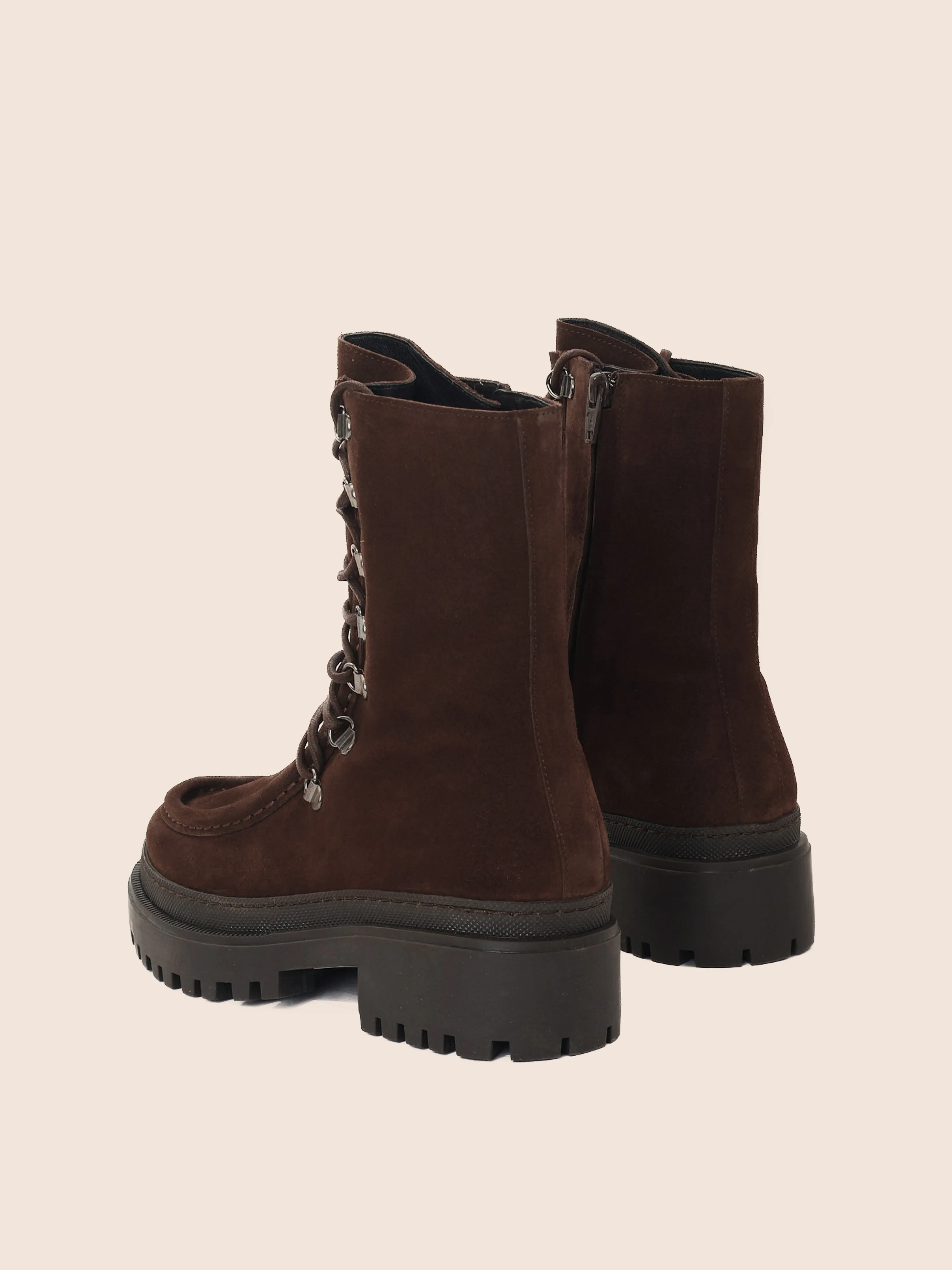 Travel Essential Lorena Brown Suede Unlined Boot