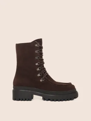 Lorena Brown Suede Unlined Boot Long Walk