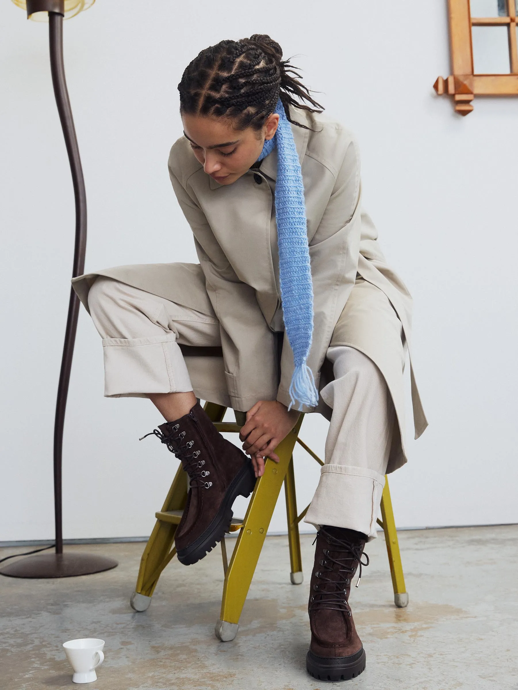 Lorena Brown Suede Unlined Boot Field Work