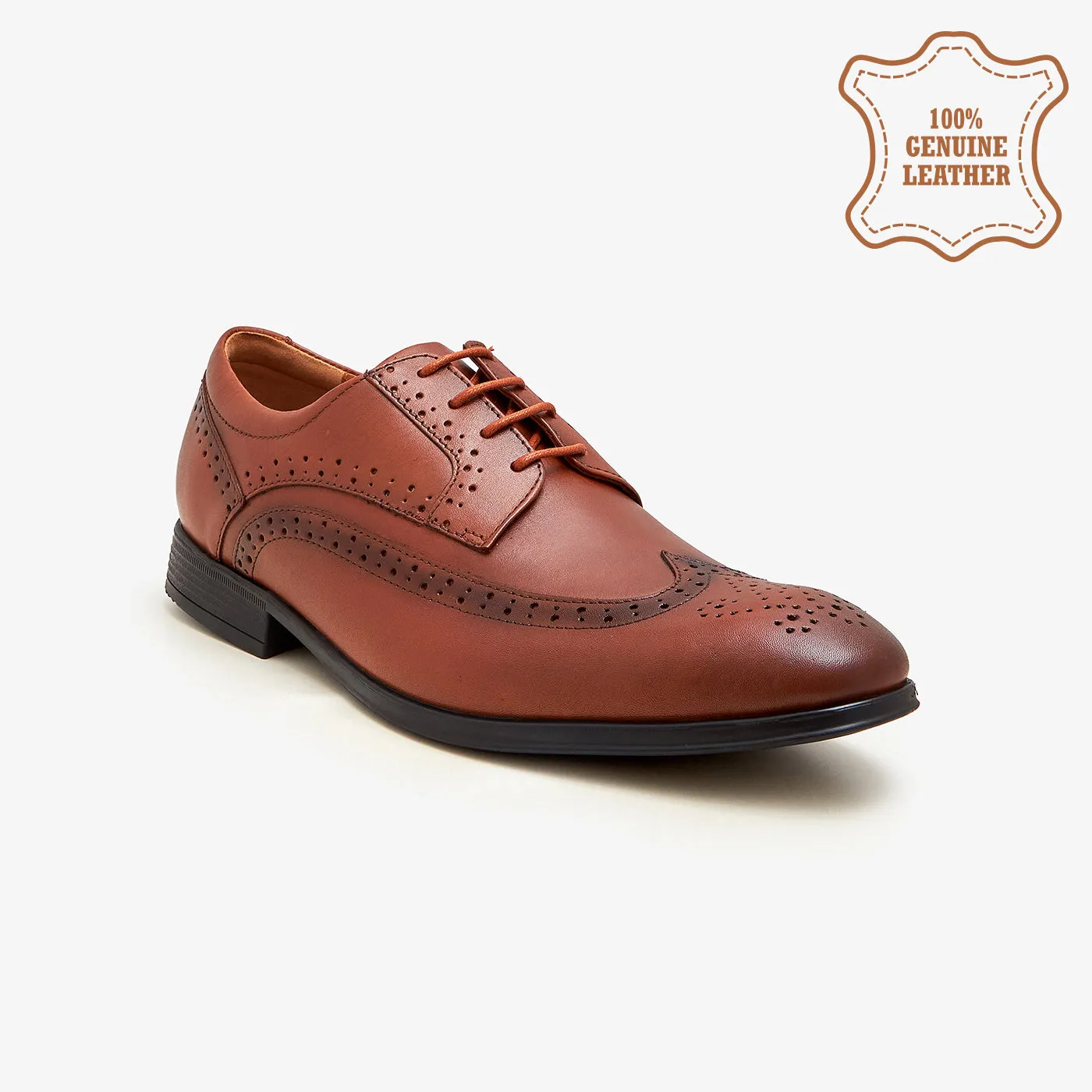 Soft Insole Men's Brogue Lace-Ups