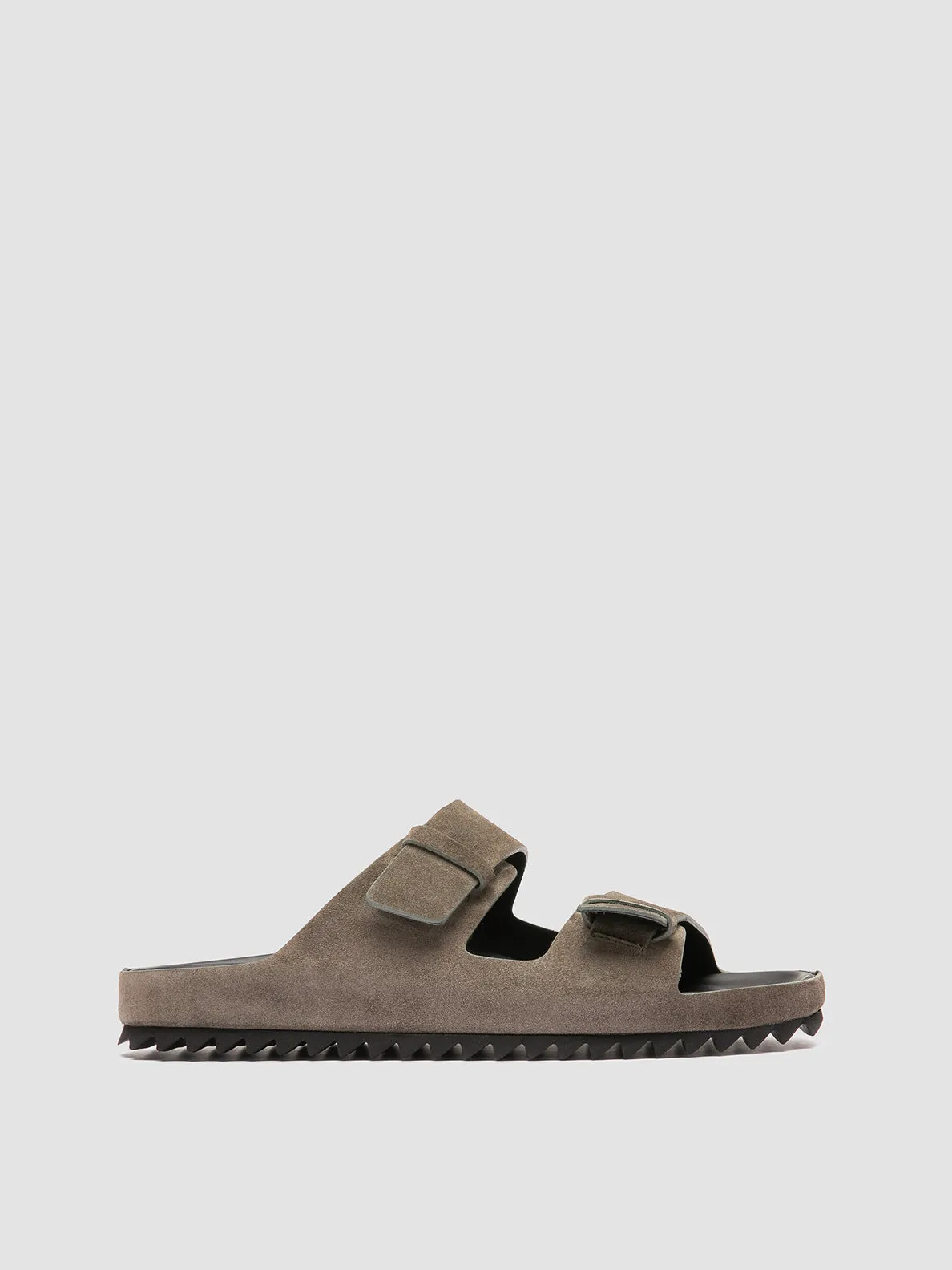 AGOR?? 010 - Green Suede Slide Sandals Effortless support Relaxed wear