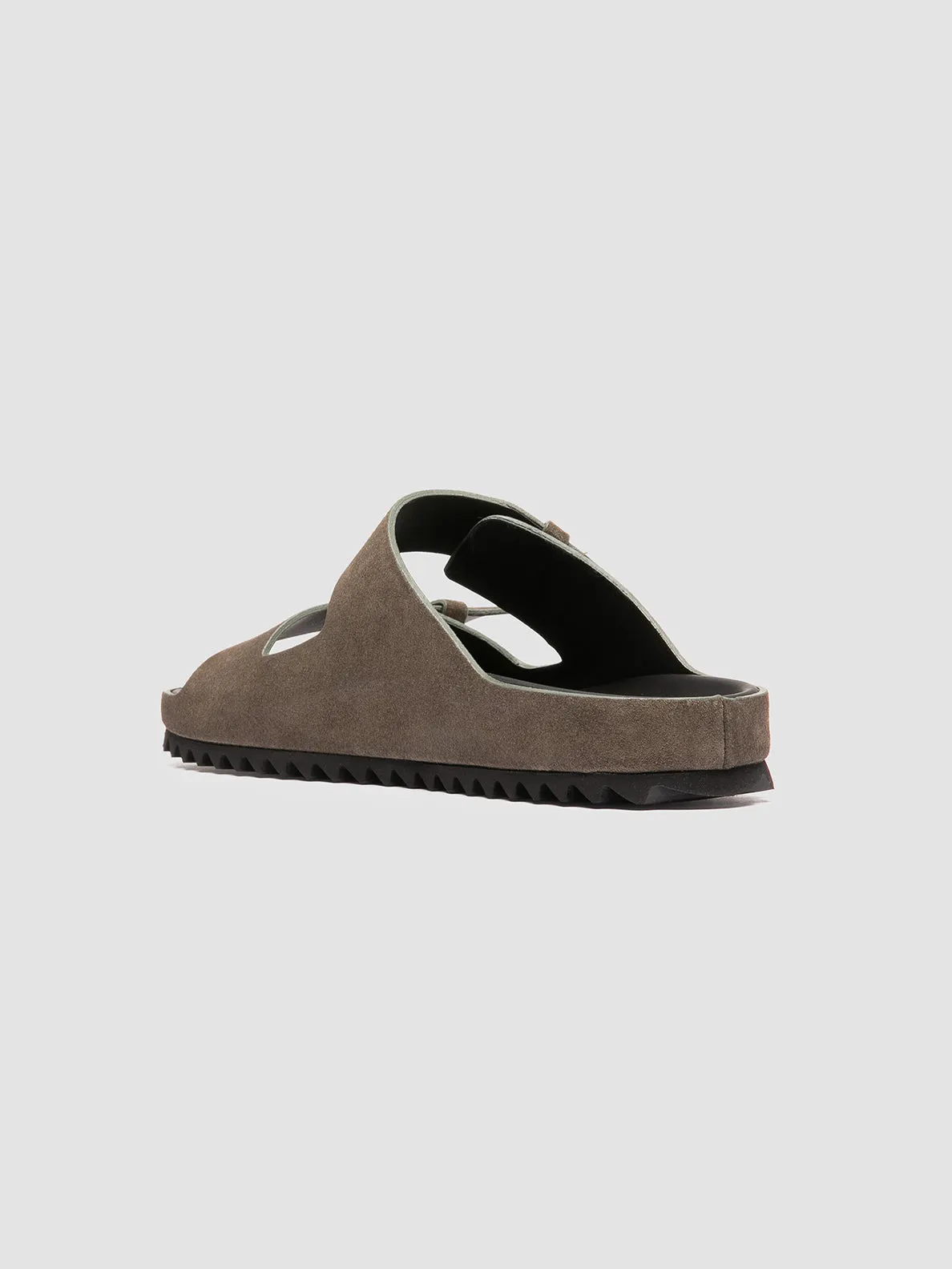 Bold Color Scheme Vibrant breathability AGOR?? 010 - Green Suede Slide Sandals