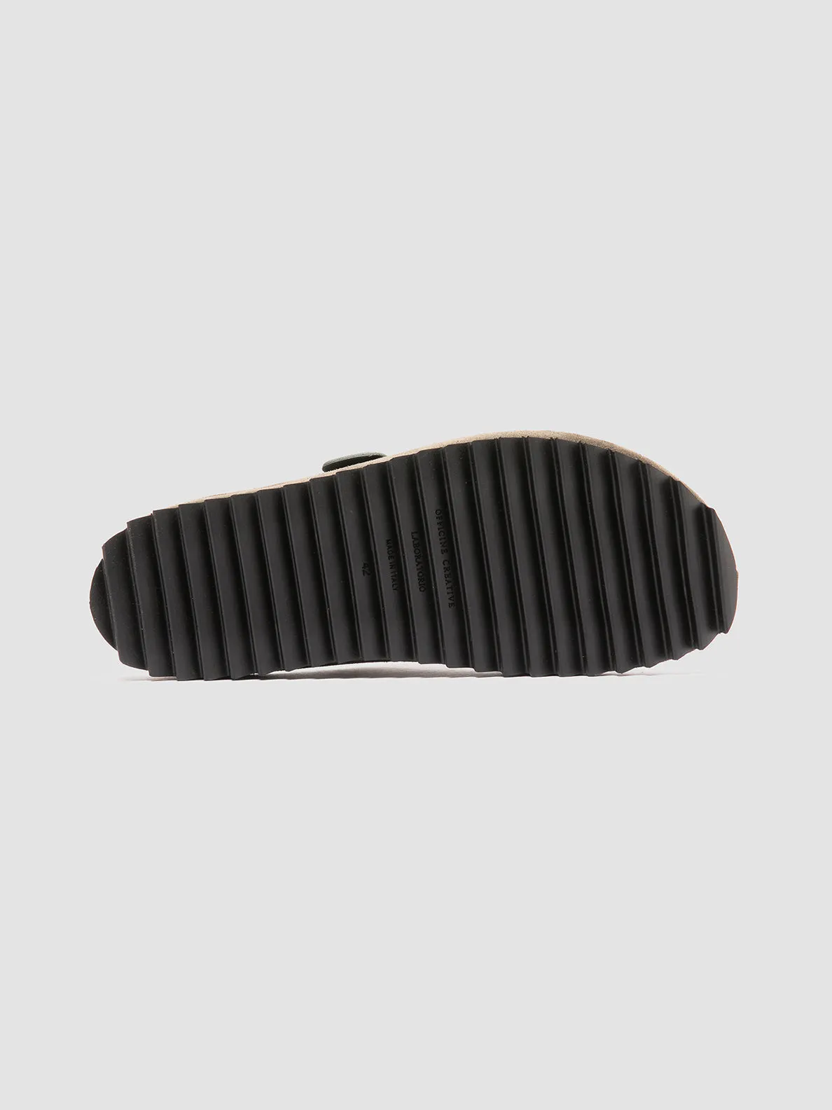Sporty Comfort Breathable wear AGOR?? 010 - Green Suede Slide Sandals