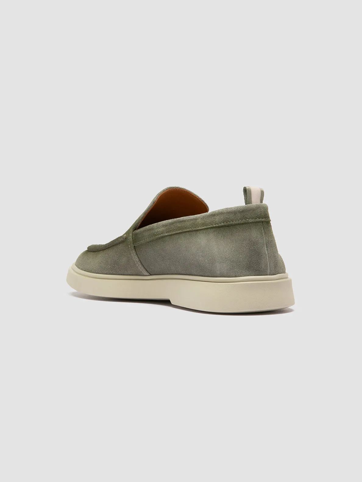 Simple Choice BONES 002 - Green Suede Loafers