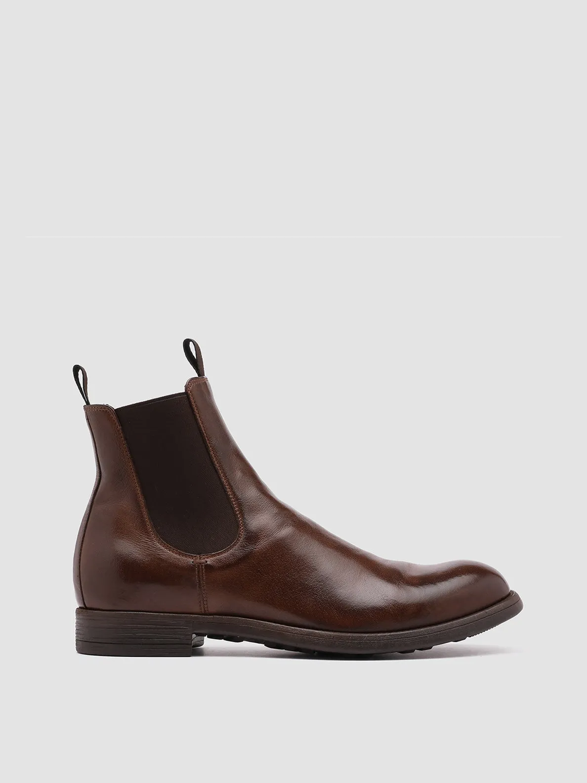 CHRONICLE 002 - Brown Leather Chelsea Boots Adaptive Technology Quick Wear