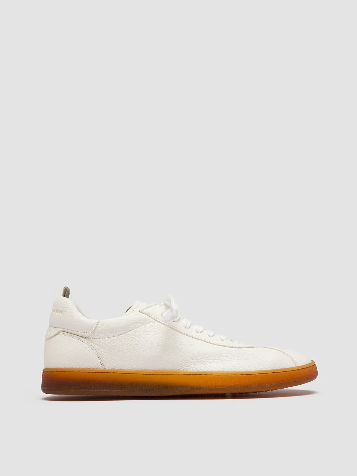 Cushioned Insole Strong Cushion HALO 001 - White Leather Sneakers
