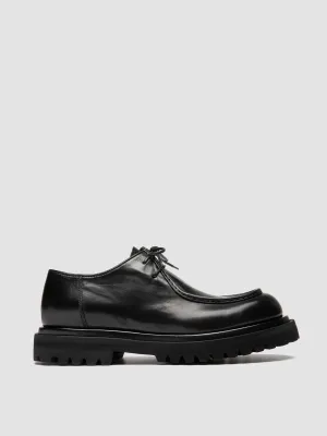 EVENTUAL DD 109 - Black Leather Derby Shoes Quiet Comfort Fast Paced