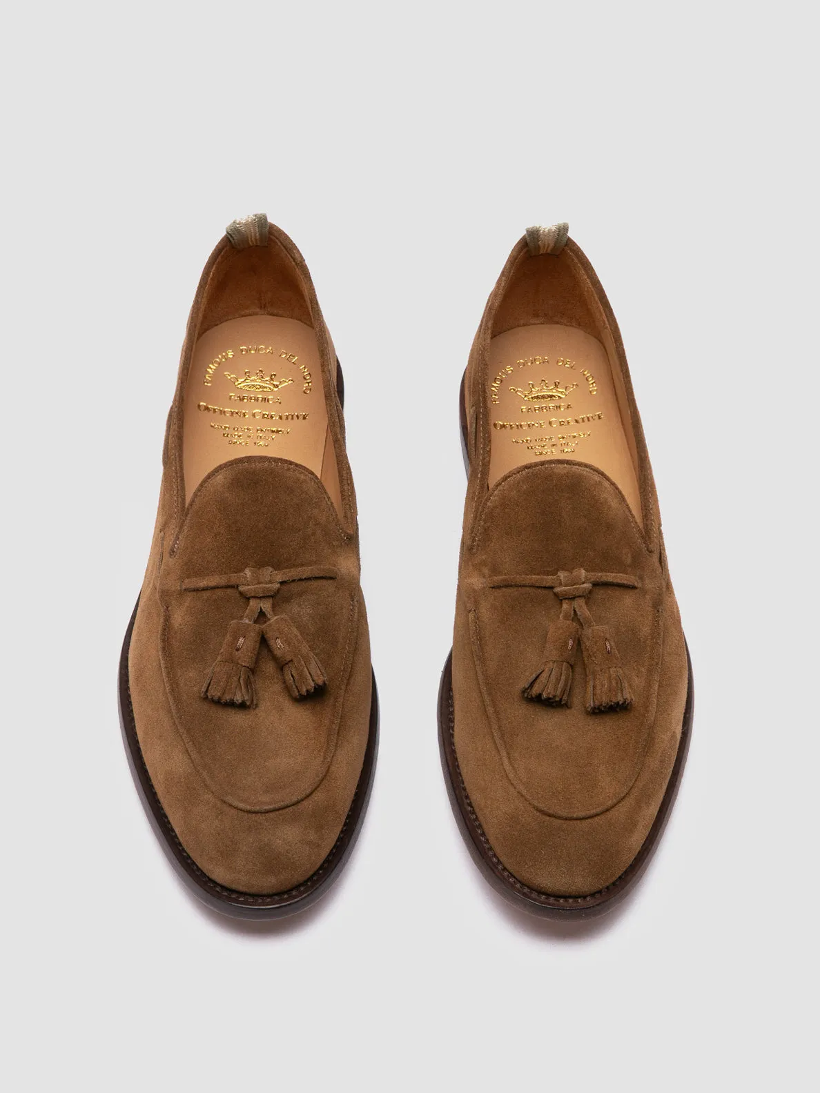 Smooth ride Unbeatable cushioning OPERA 002 - Brown Suede Tassel Loafers