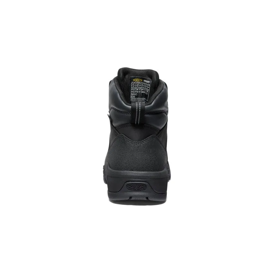 Men's Evanston 6" Waterproof Boot (Carbon Toe)  |  Black/Black Premium Performance