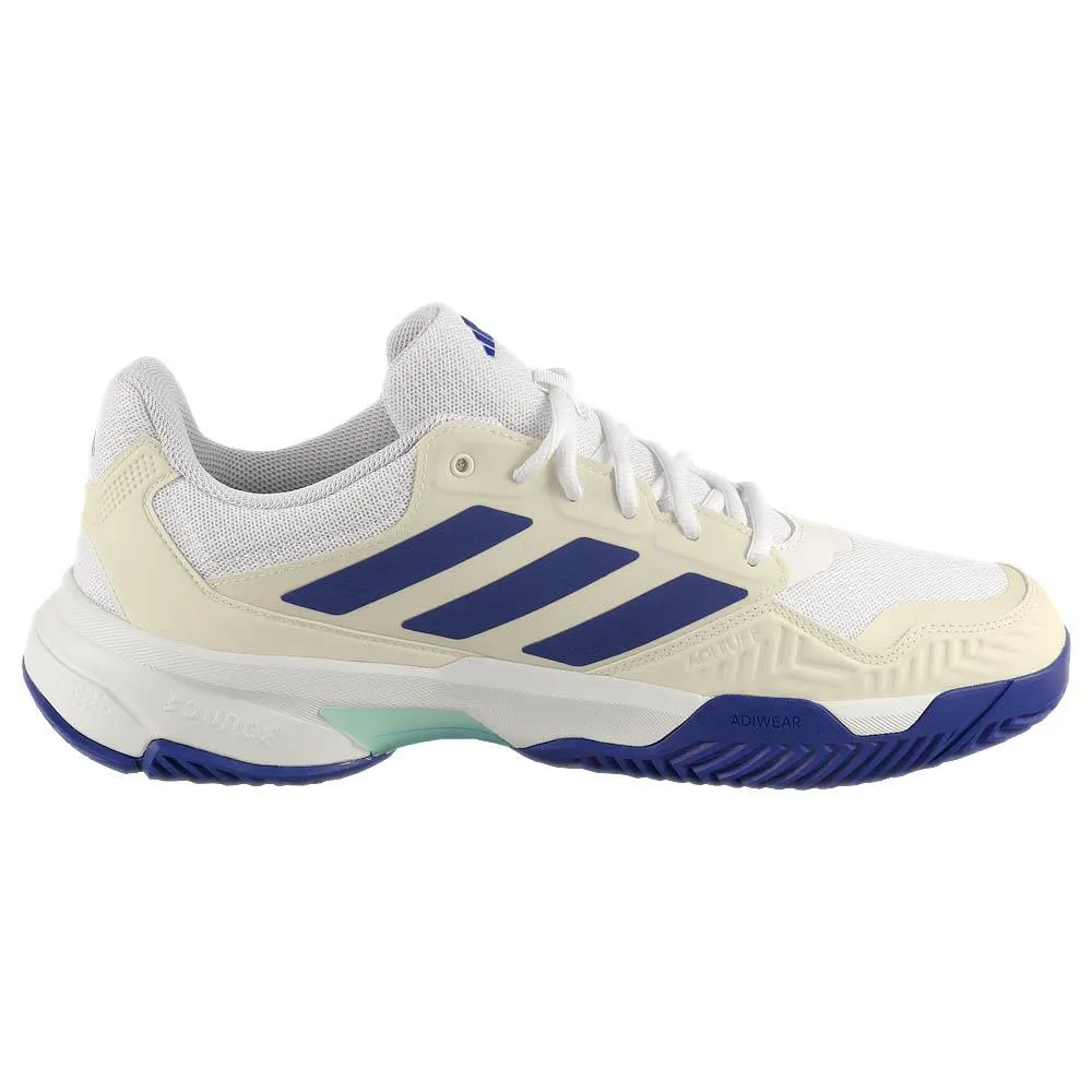 Durable Support adidas Men's CourtJam Control 3 - Cloud White/Lucid Blue