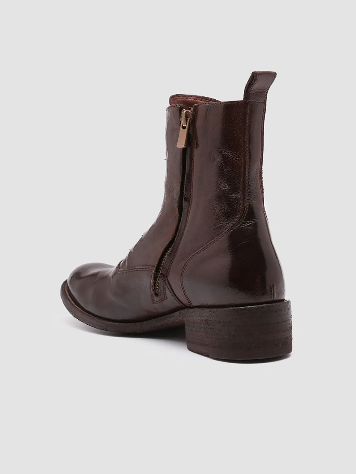 Durable Build LISON 036 - Burgundy Leather Booties