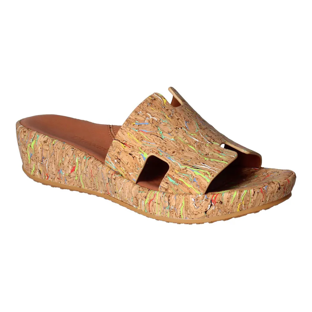 Modern Comfort Catiana Slip on Sandal - Bright Multi Cork
