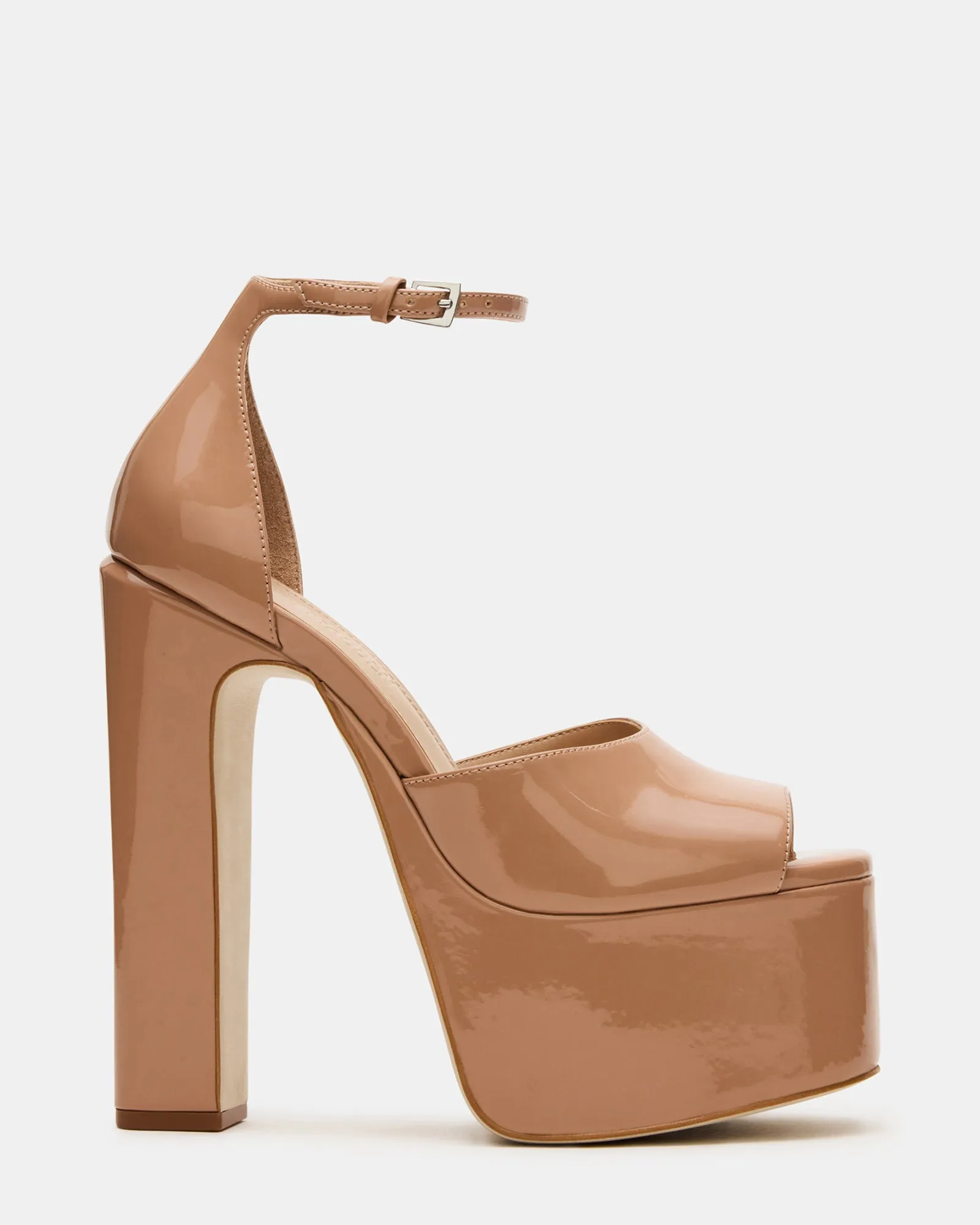 NIGHTFALL BLUSH PATENT Luxury Pumps for Weddings Clear High Heels