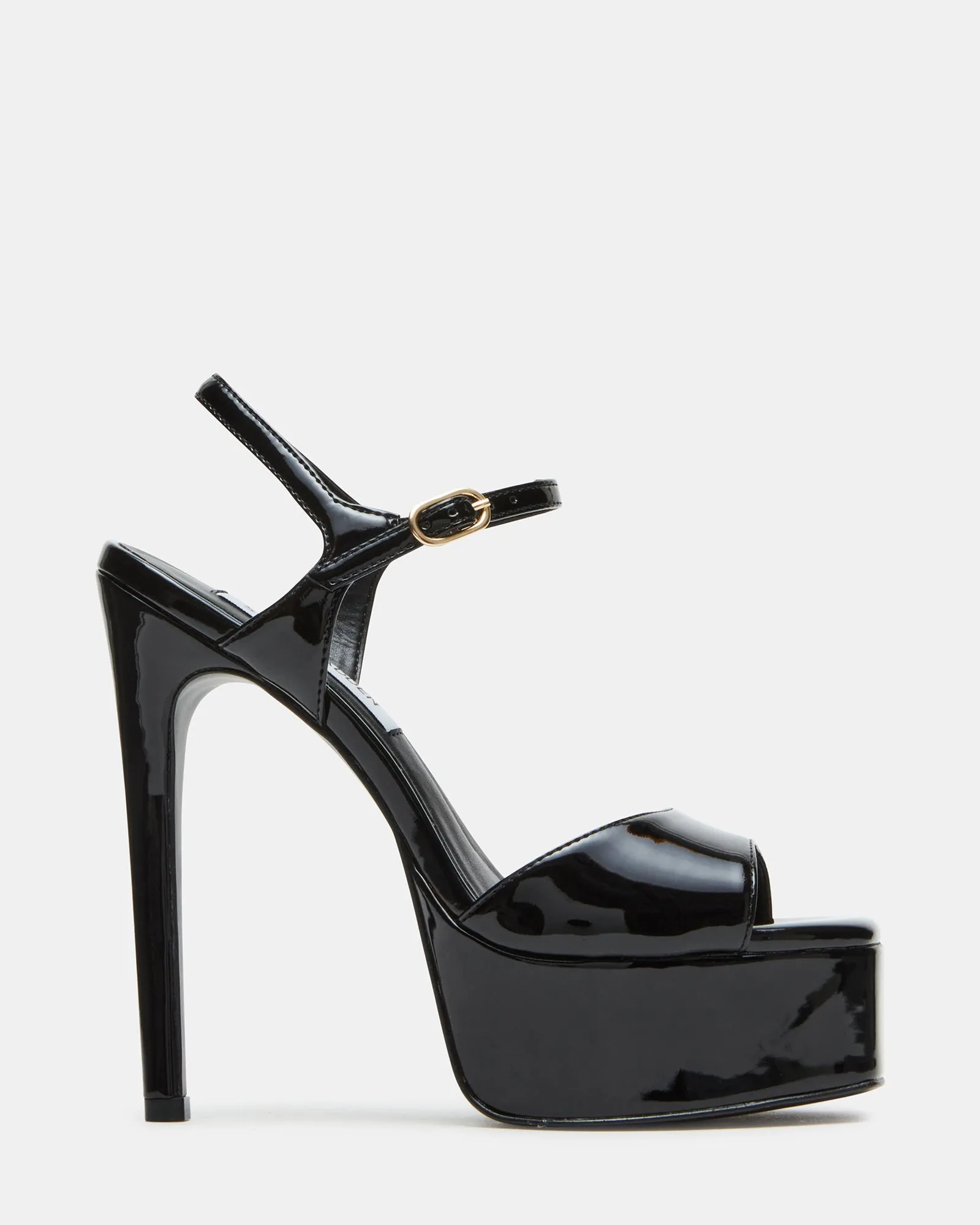 Soft Interior Casual High Heels for Women COLOGNE BLACK PATENT