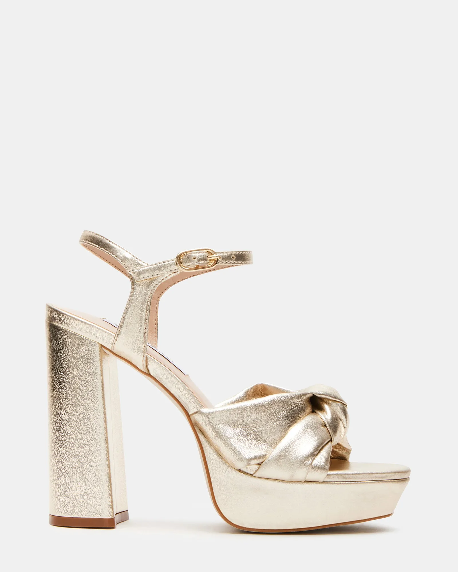 JOYRIDE CHAMPAGNE Open Toe Heels Decorative High Heels