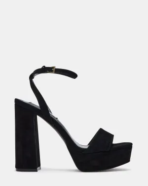 Pointed Pumps Reinforced toe LESSA BLACK SUEDE