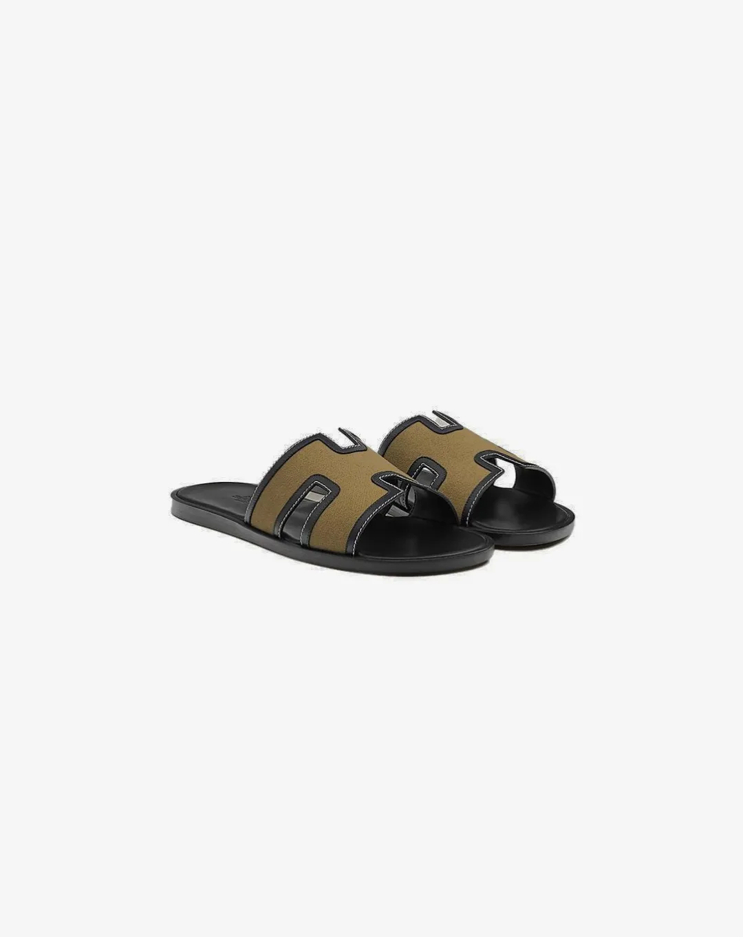 Original Hermes Izmir Kaki/Noir Sandal. ocean - themed running shoes