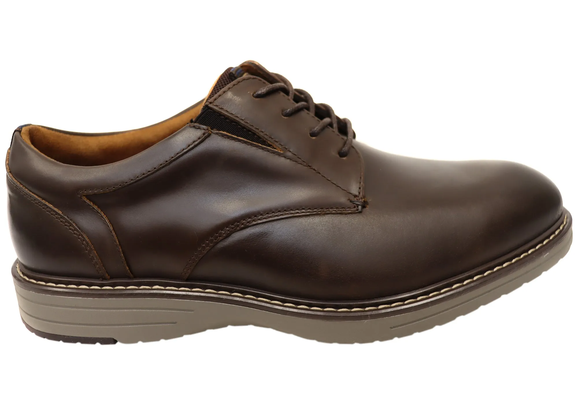 Outdoor Nunn Bush By Florsheim Mens EE Extra Wide Griff Plain Toe Shoes