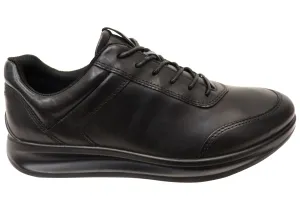 ECCO Mens Comfortable Leather Aquet Sneakers Shoes mud proof Active Day
